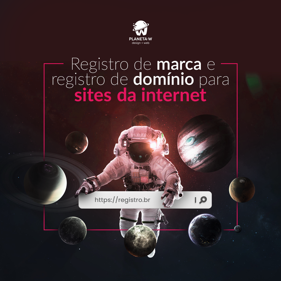 Registro de marca e registro de domínio para sites da internet